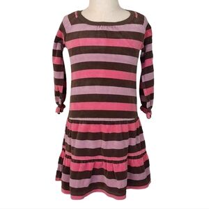 Baby Gap | Girl Toddler Dress – Striped Velour Long Sleeve (4T)